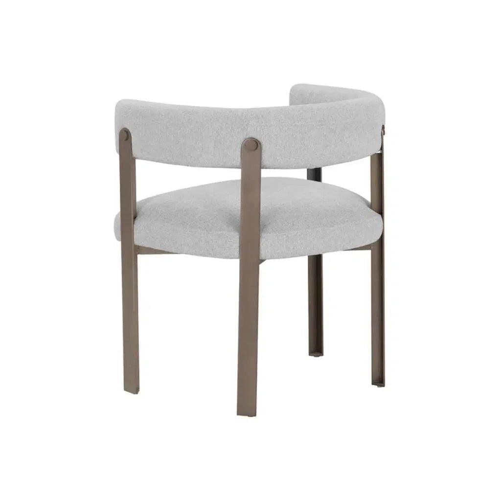 Mae Fabric Dining Armchair - LOOMLAN - SUNPAN - Dining Chairs