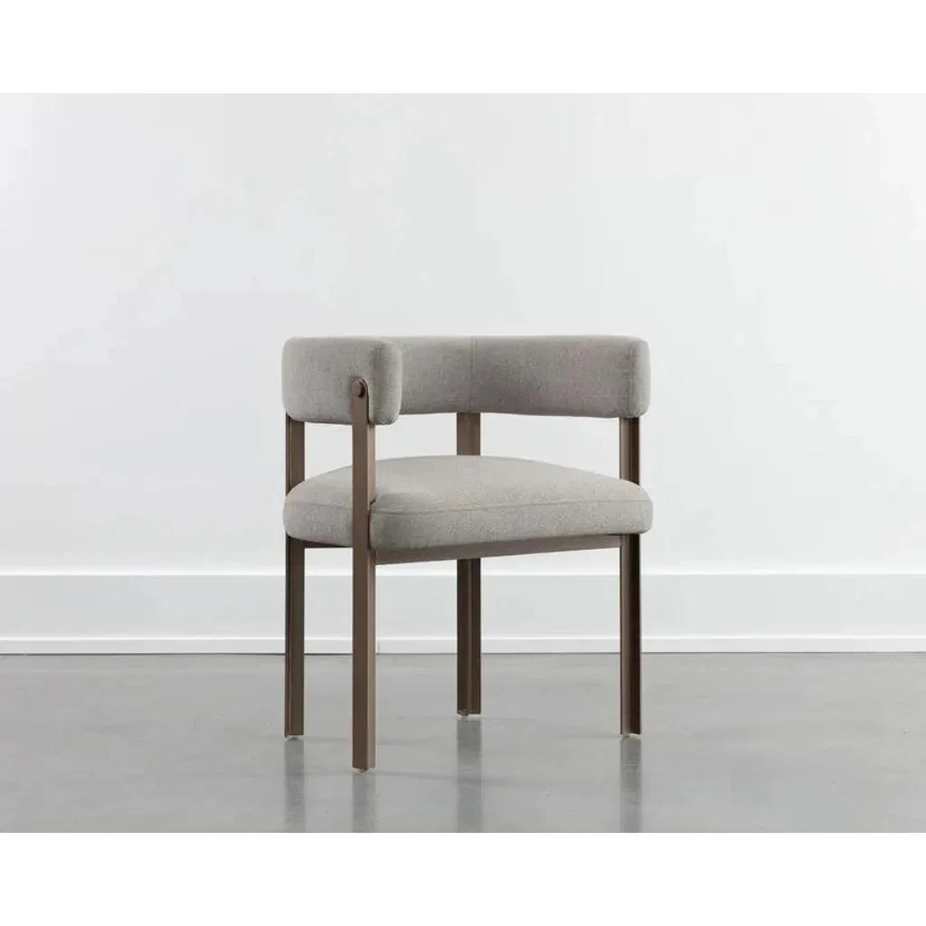 Mae Fabric Dining Armchair - LOOMLAN - SUNPAN - Dining Chairs