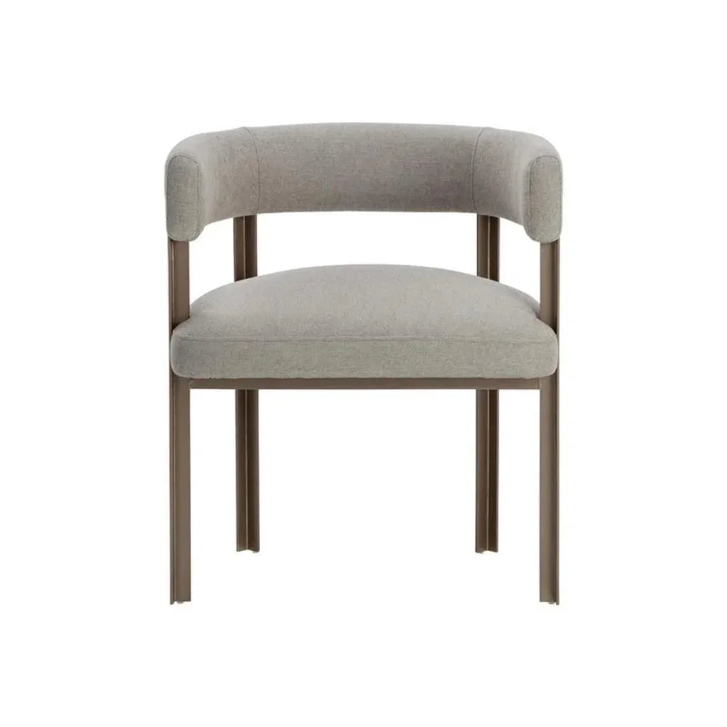 Mae Fabric Dining Armchair - LOOMLAN - SUNPAN - Dining Chairs