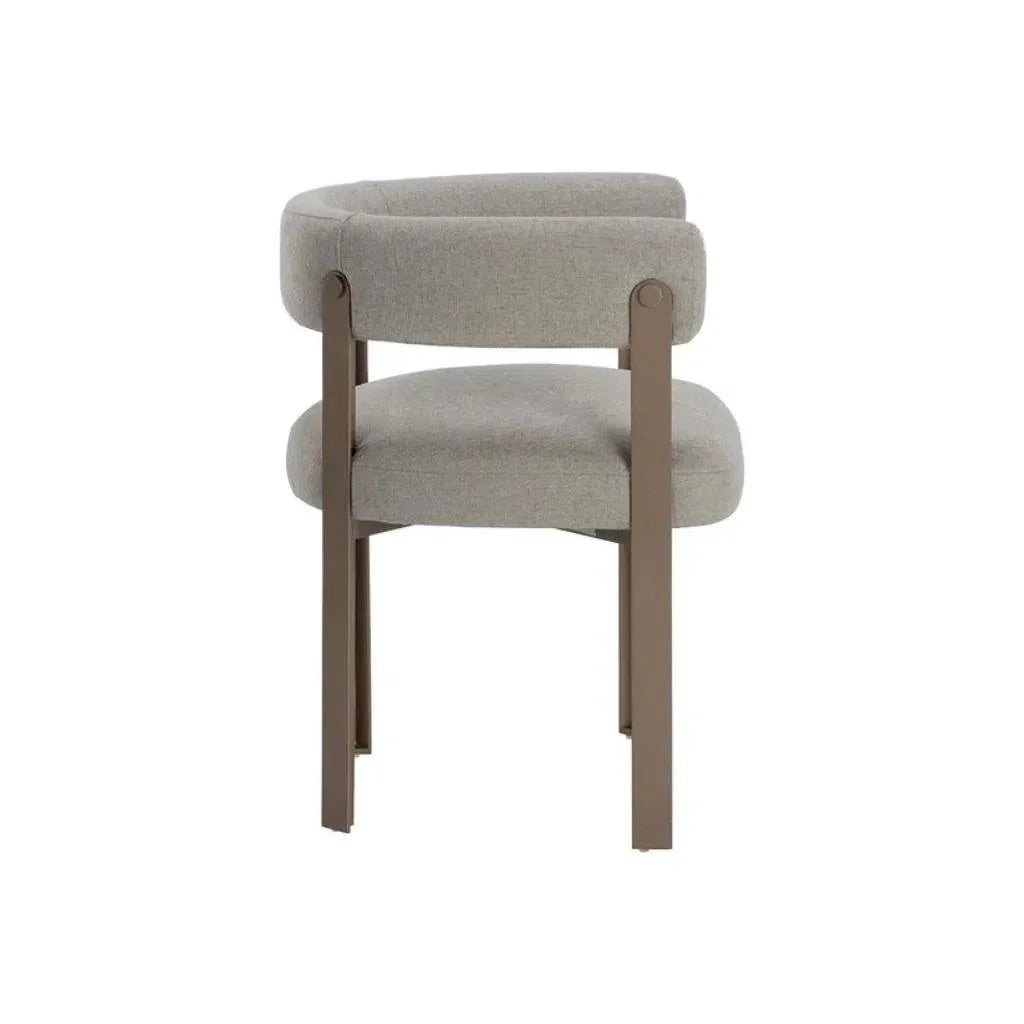 Mae Fabric Dining Armchair - LOOMLAN - SUNPAN - Dining Chairs