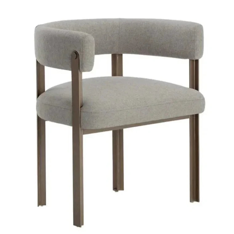 Mae Fabric Dining Armchair - LOOMLAN - SUNPAN - Dining Chairs