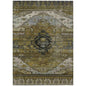 Maeain Brown Washable Indoor-Outdoor Rug