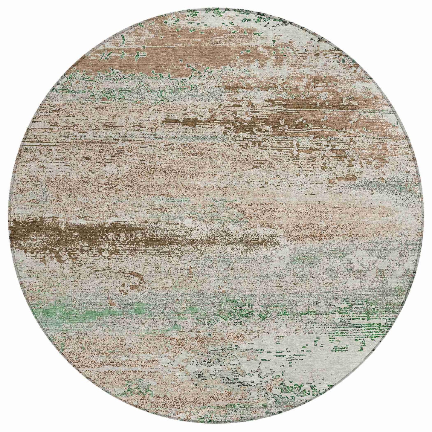 Maeanor Brown Washable Indoor-Outdoor Rug