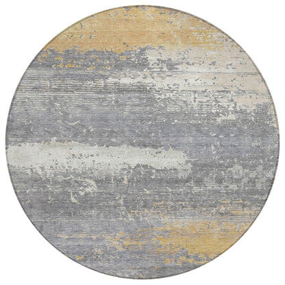 Maeanor Gold Washable Indoor-Outdoor Rug