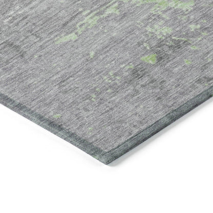 Maeanor Green Washable Indoor-Outdoor Rug