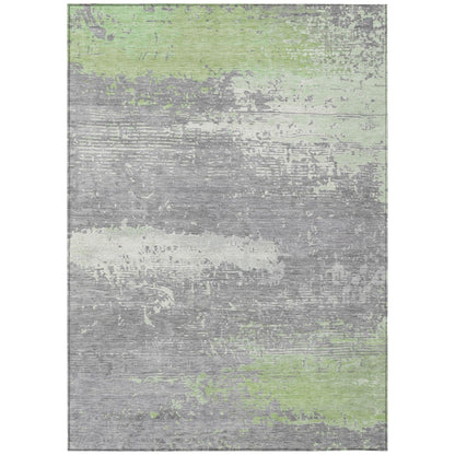 Maeanor Green Washable Indoor-Outdoor Rug