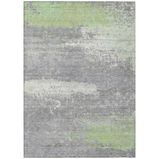 Maeanor Green Washable Indoor-Outdoor Rug