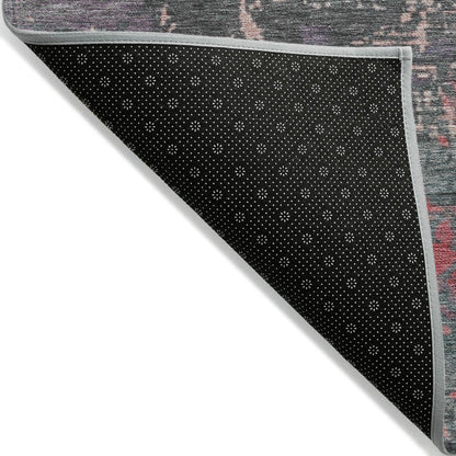 Maeanor Orange Washable Indoor-Outdoor Rug