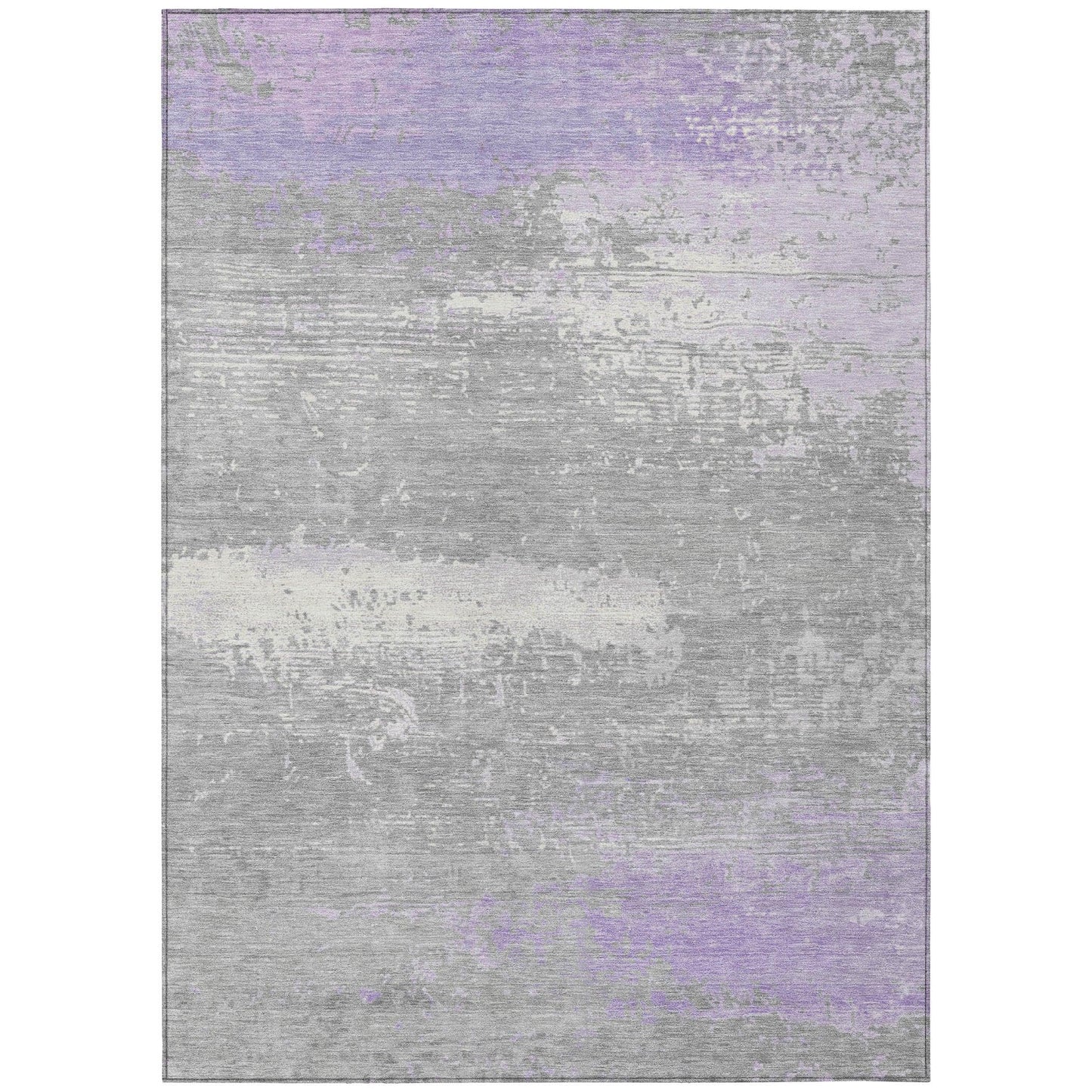 Maeanor Purple Washable Indoor-Outdoor Rug