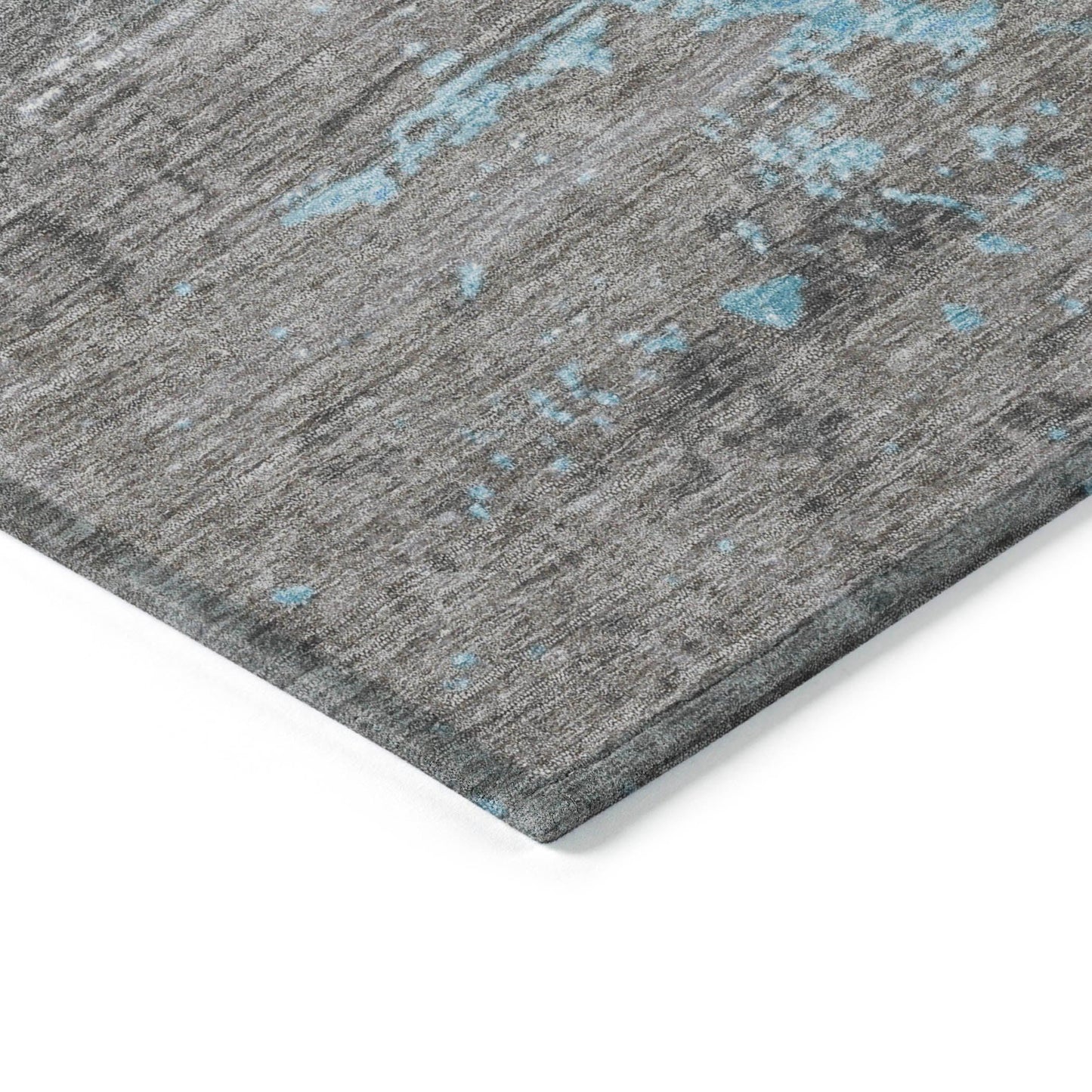 Maeanor Teal Washable Indoor-Outdoor Rug