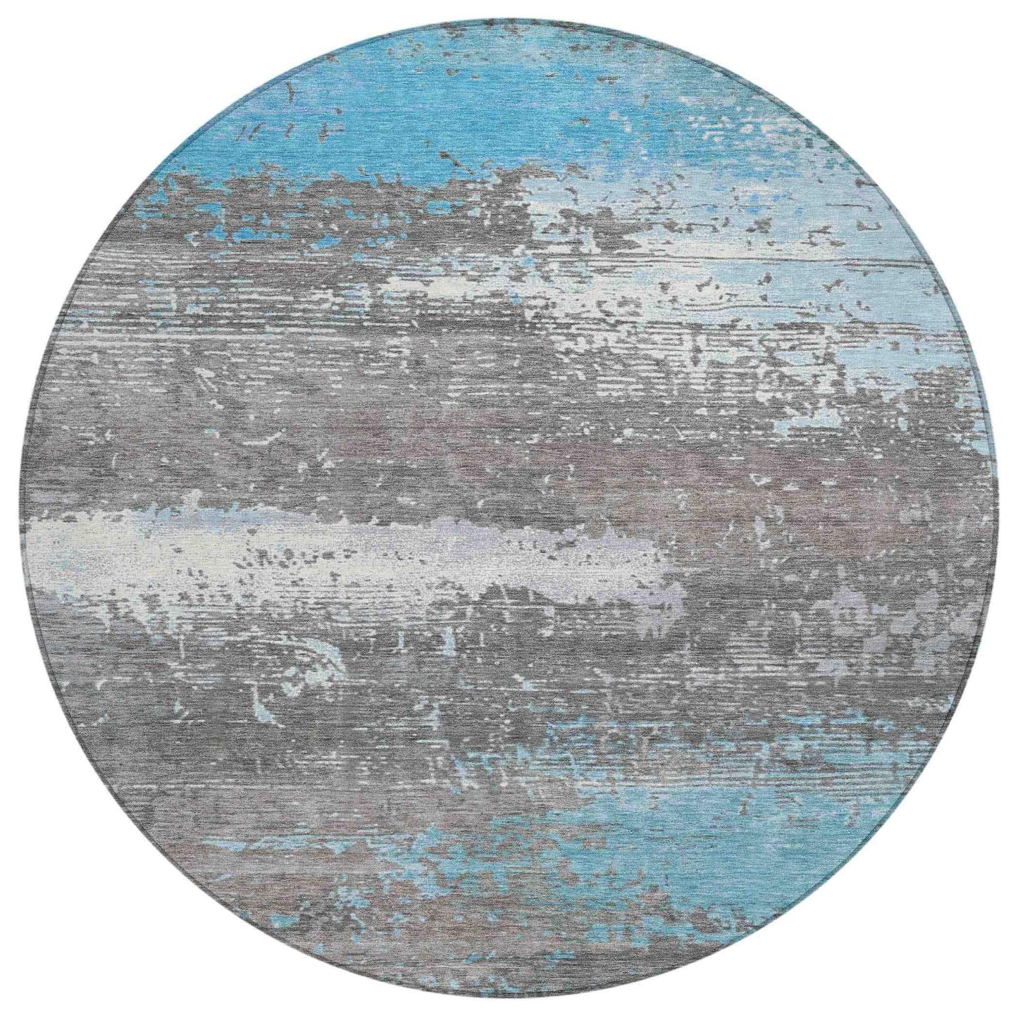 Maeanor Teal Washable Indoor-Outdoor Rug