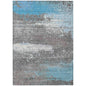 Maeanor Teal Washable Indoor-Outdoor Rug