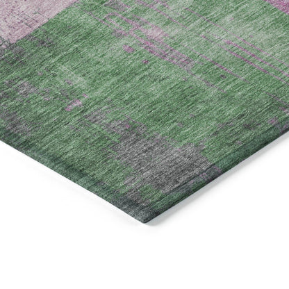 Maearis Pink Washable Indoor-Outdoor Rug