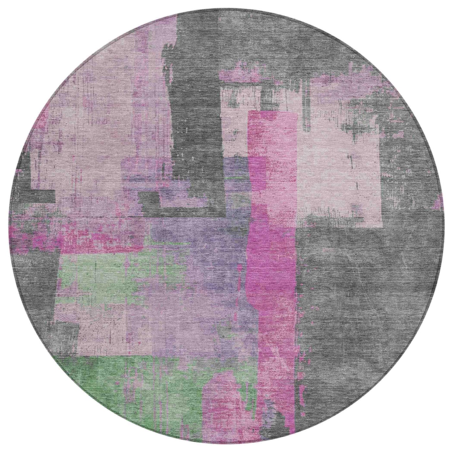 Maearis Pink Washable Indoor-Outdoor Rug