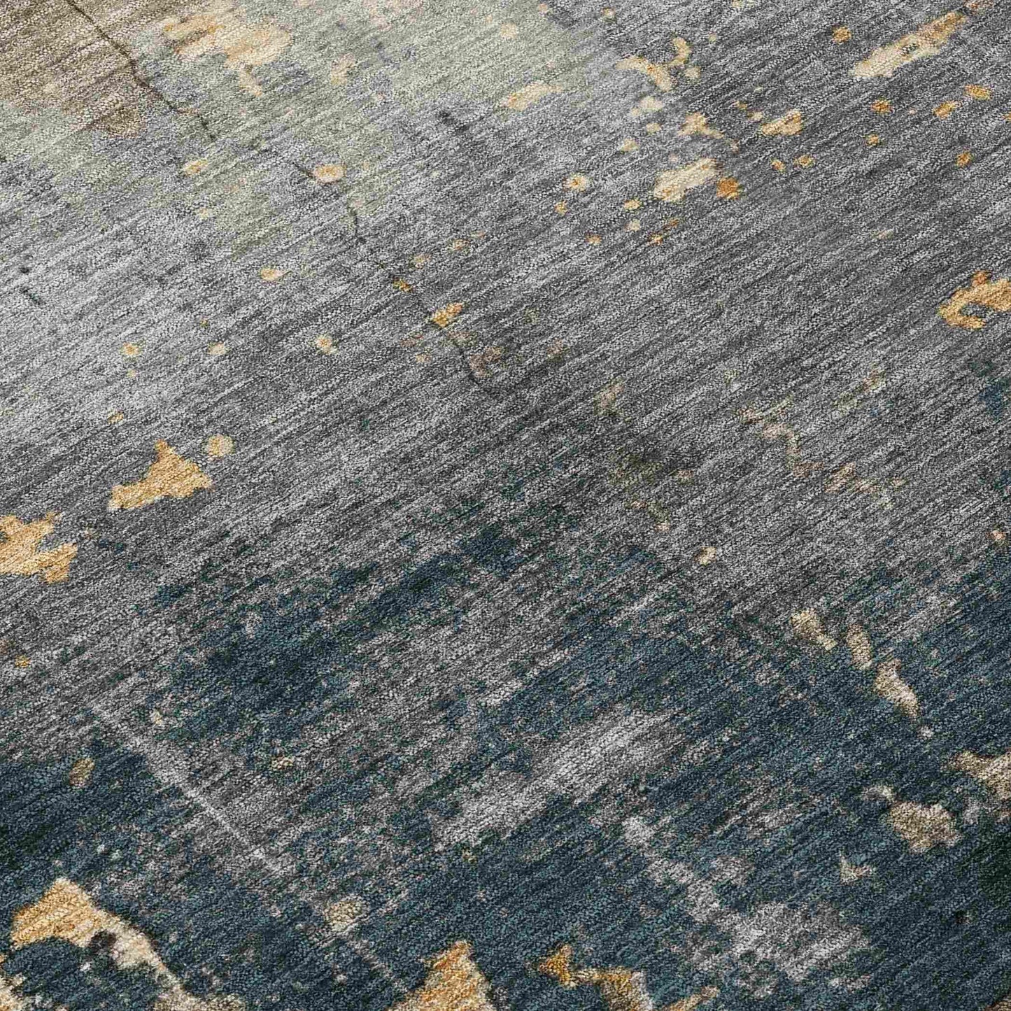 Maeel Gray Washable Indoor-Outdoor Rug