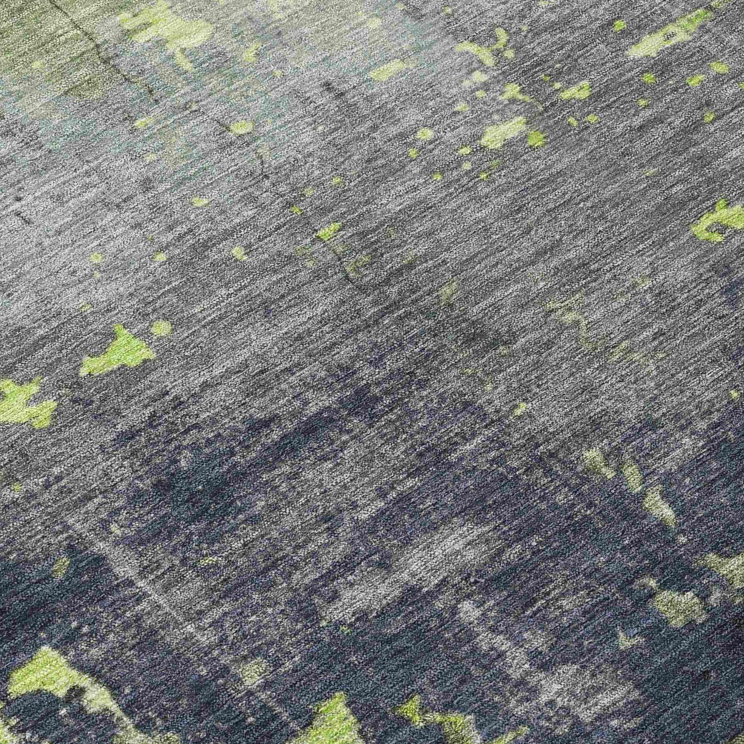 Maeel Green Washable Indoor-Outdoor Rug