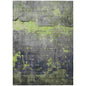 Maeel Green Washable Indoor-Outdoor Rug