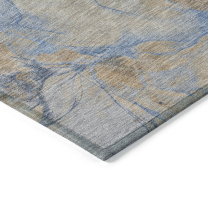 Maeira Brown Washable Indoor-Outdoor Rug