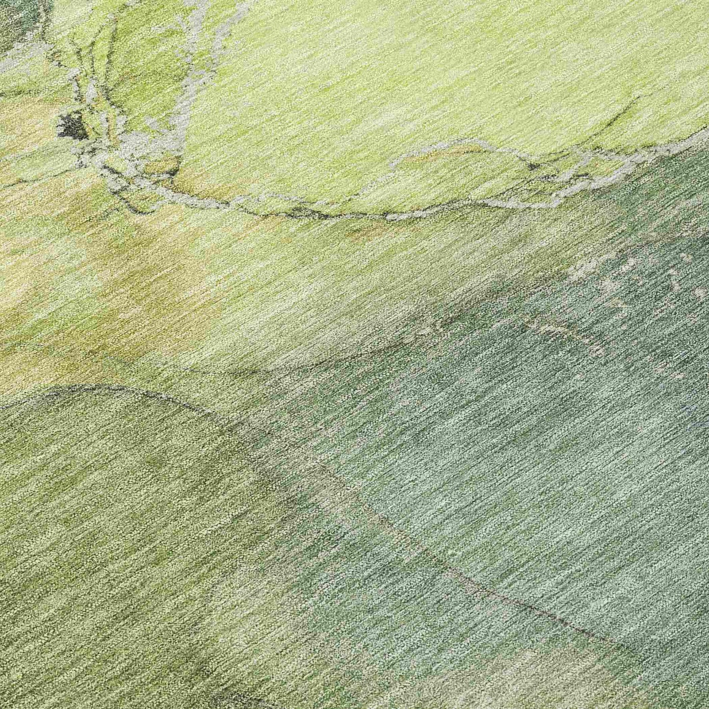 Maeira Green Washable Indoor-Outdoor Rug