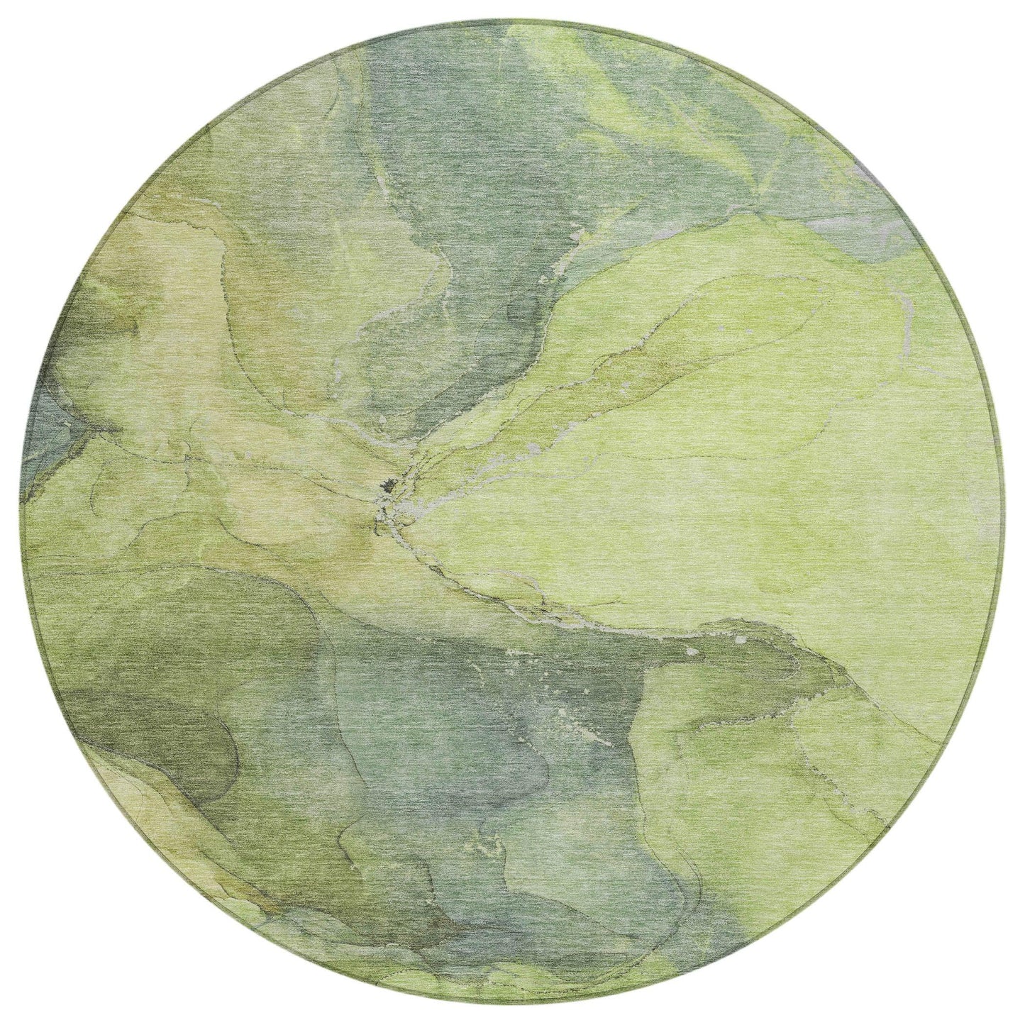 Maeira Green Washable Indoor-Outdoor Rug