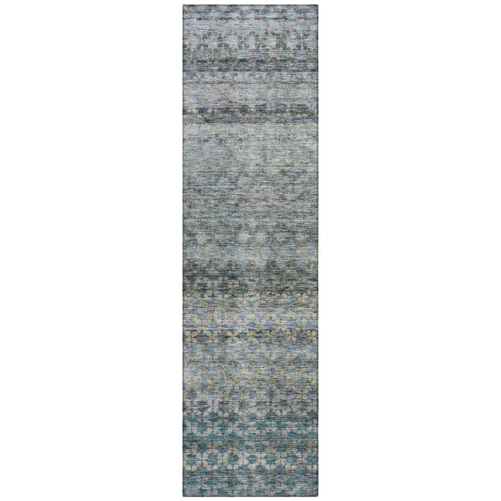 Maelis Blue Washable Indoor - Outdoor Rug - LOOMLAN - LOOMLAN Rugs - Outdoor Rugs