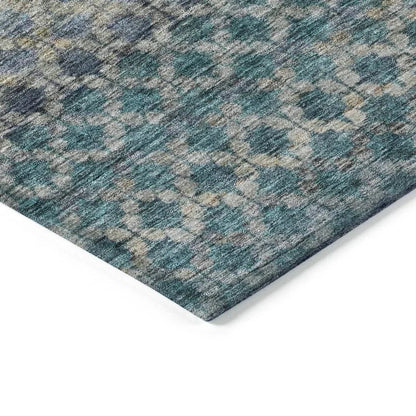 Maelis Blue Washable Indoor - Outdoor Rug - LOOMLAN - LOOMLAN Rugs - Outdoor Rugs