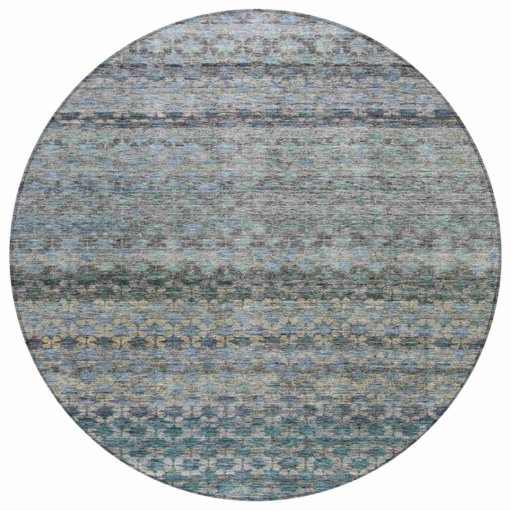 Maelis Blue Washable Indoor - Outdoor Rug - LOOMLAN - LOOMLAN Rugs - Outdoor Rugs