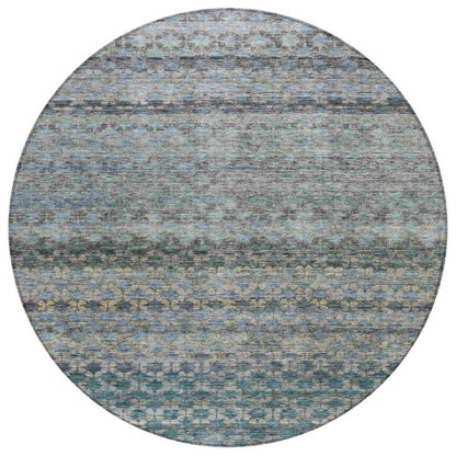 Maelis Blue Washable Indoor - Outdoor Rug - LOOMLAN - LOOMLAN Rugs - Outdoor Rugs