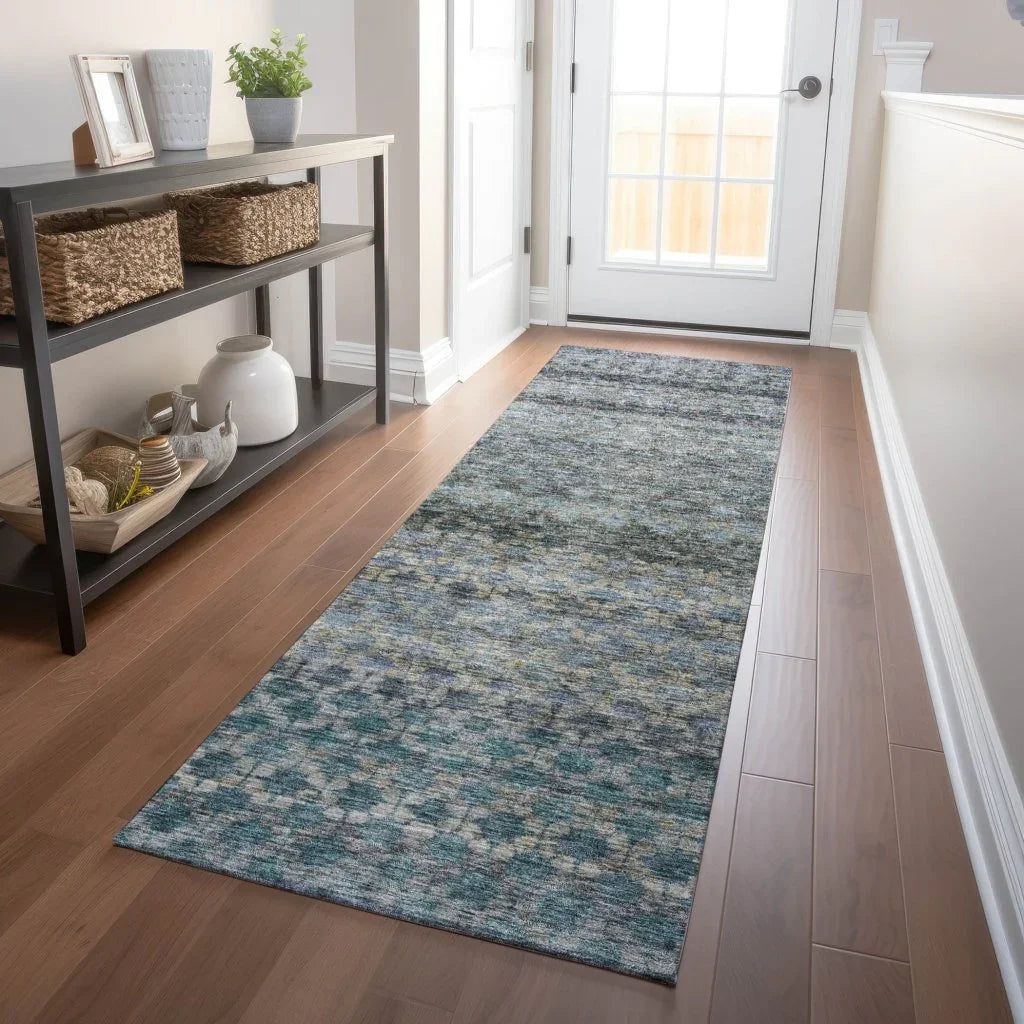 Maelis Blue Washable Indoor - Outdoor Rug - LOOMLAN - LOOMLAN Rugs - Outdoor Rugs