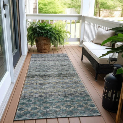 Maelis Blue Washable Indoor - Outdoor Rug - LOOMLAN - LOOMLAN Rugs - Outdoor Rugs