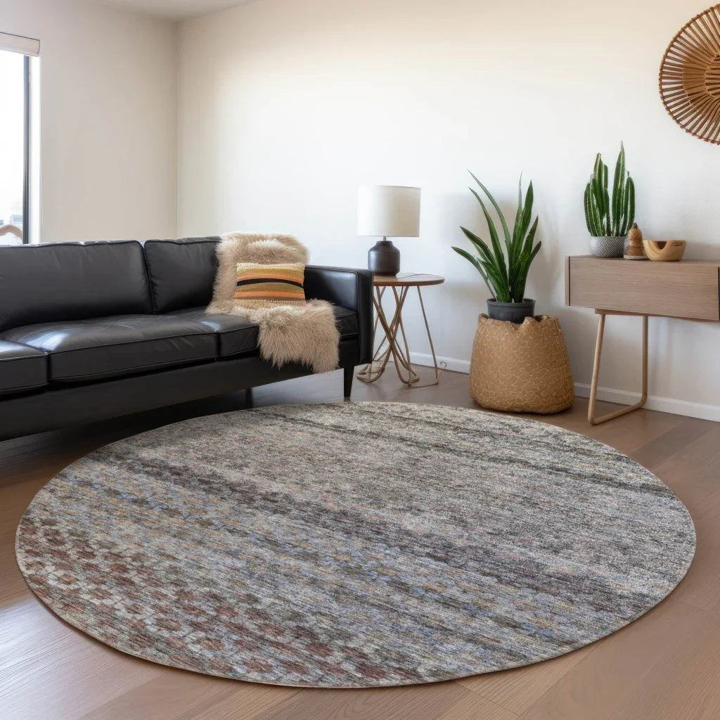 Maelis Brown Washable Indoor - Outdoor Rug - LOOMLAN - LOOMLAN Rugs - Outdoor Rugs