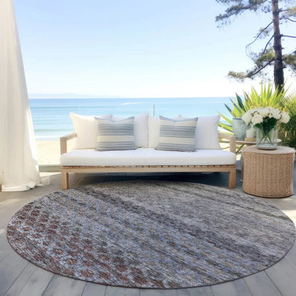 Maelis Brown Washable Indoor - Outdoor Rug - LOOMLAN - LOOMLAN Rugs - Outdoor Rugs