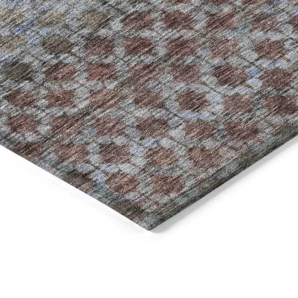 Maelis Brown Washable Indoor - Outdoor Rug - LOOMLAN - LOOMLAN Rugs - Outdoor Rugs