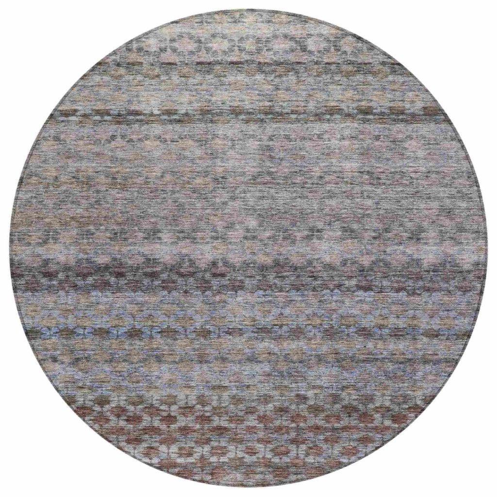Maelis Brown Washable Indoor - Outdoor Rug - LOOMLAN - LOOMLAN Rugs - Outdoor Rugs
