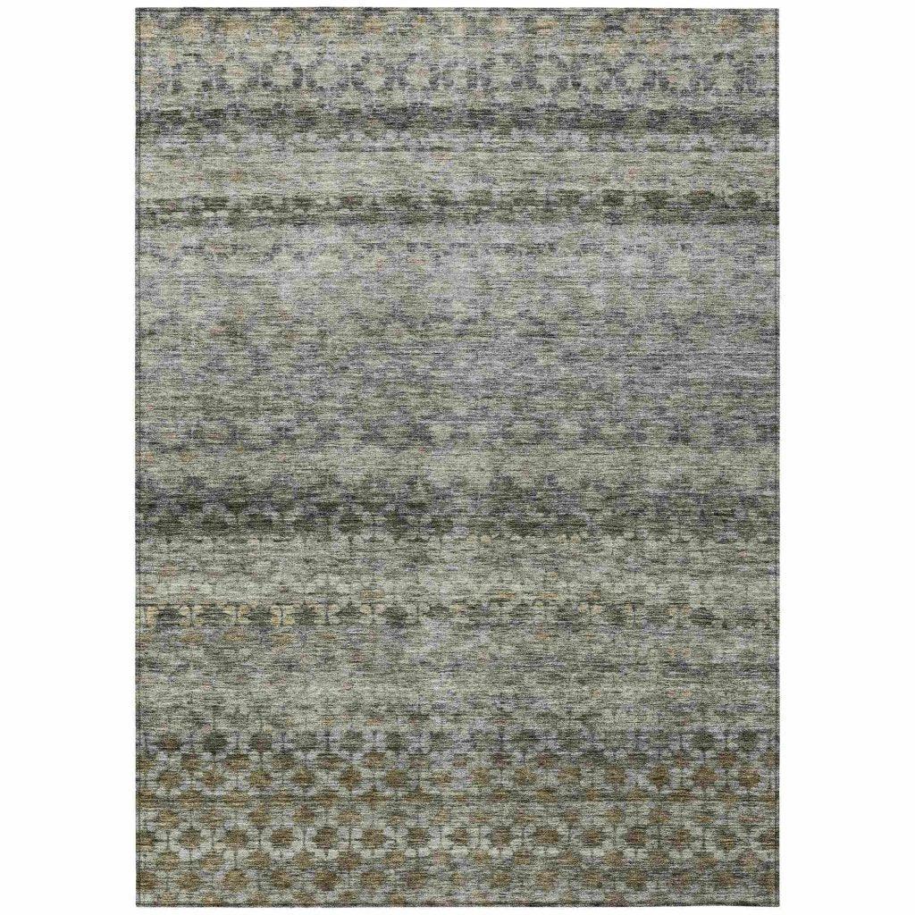 Maelis Gray Washable Indoor - Outdoor Rug - LOOMLAN - LOOMLAN Rugs - Outdoor Rugs