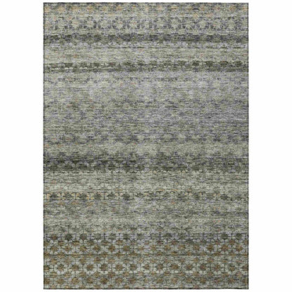 Maelis Gray Washable Indoor - Outdoor Rug - LOOMLAN - LOOMLAN Rugs - Outdoor Rugs