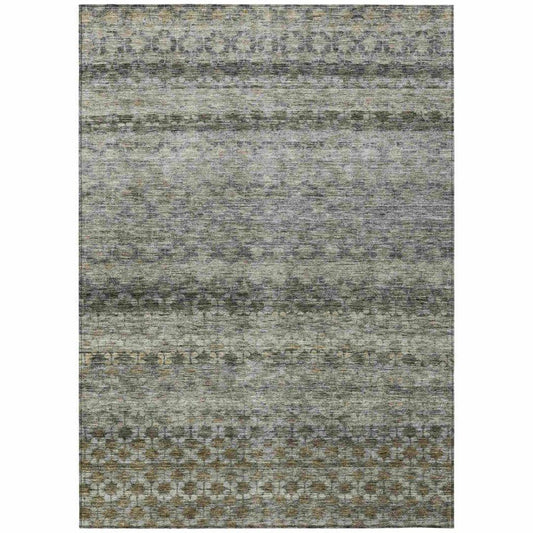 Maelis Gray Washable Indoor - Outdoor Rug - LOOMLAN - LOOMLAN Rugs - Outdoor Rugs