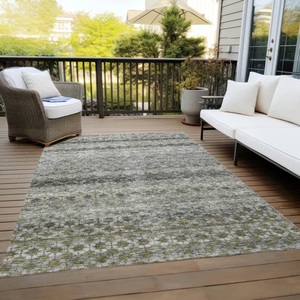 Maelis Gray Washable Indoor - Outdoor Rug - LOOMLAN - LOOMLAN Rugs - Outdoor Rugs