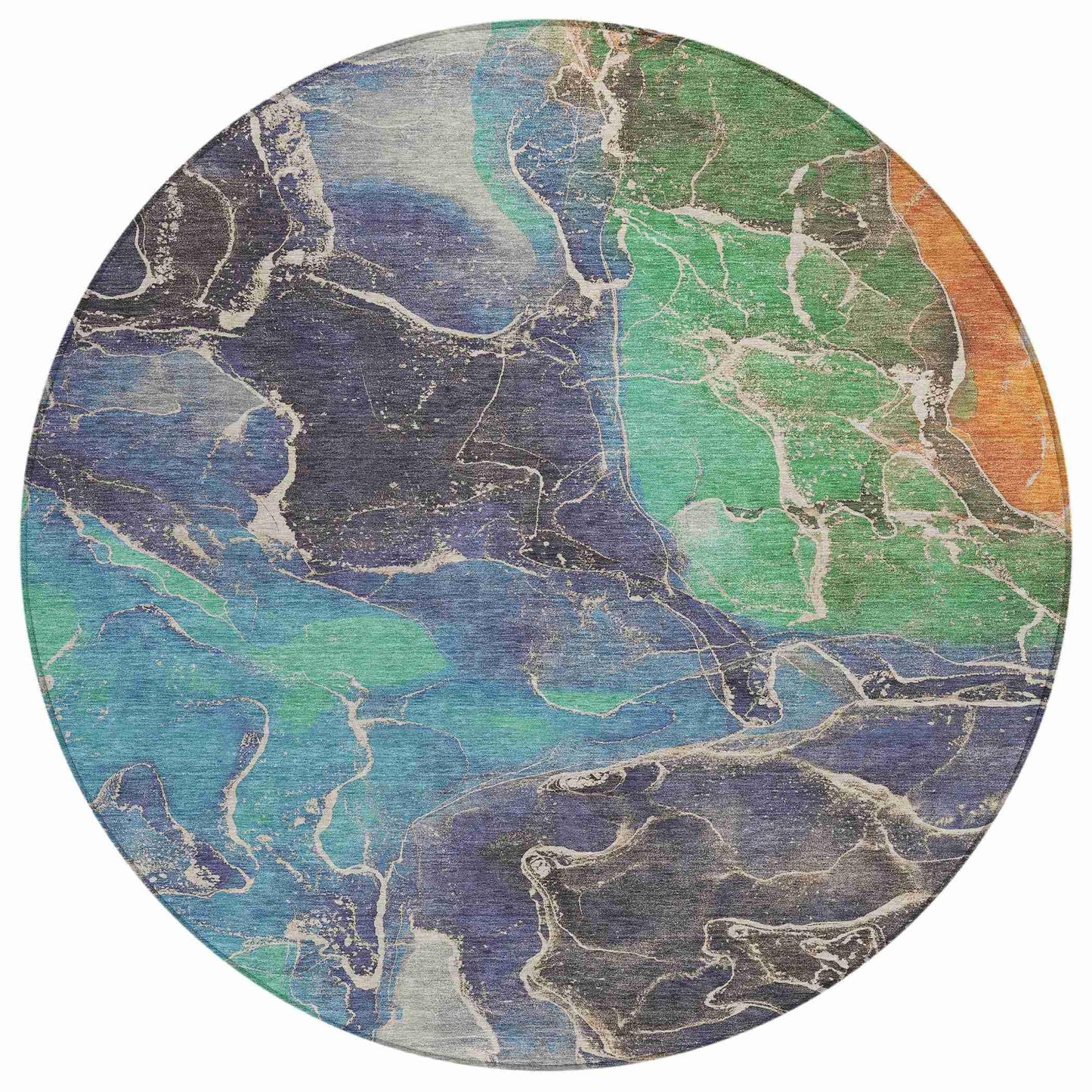 Maeon Blue Washable Indoor-Outdoor Rug