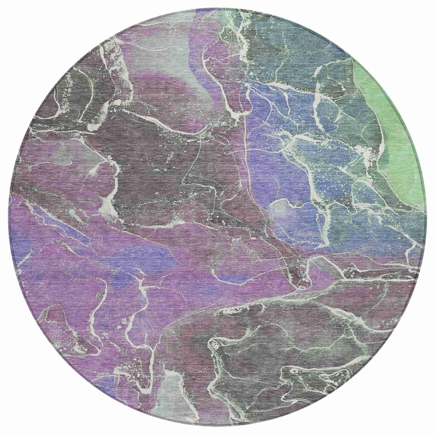 Maeon Purple Washable Indoor-Outdoor Rug