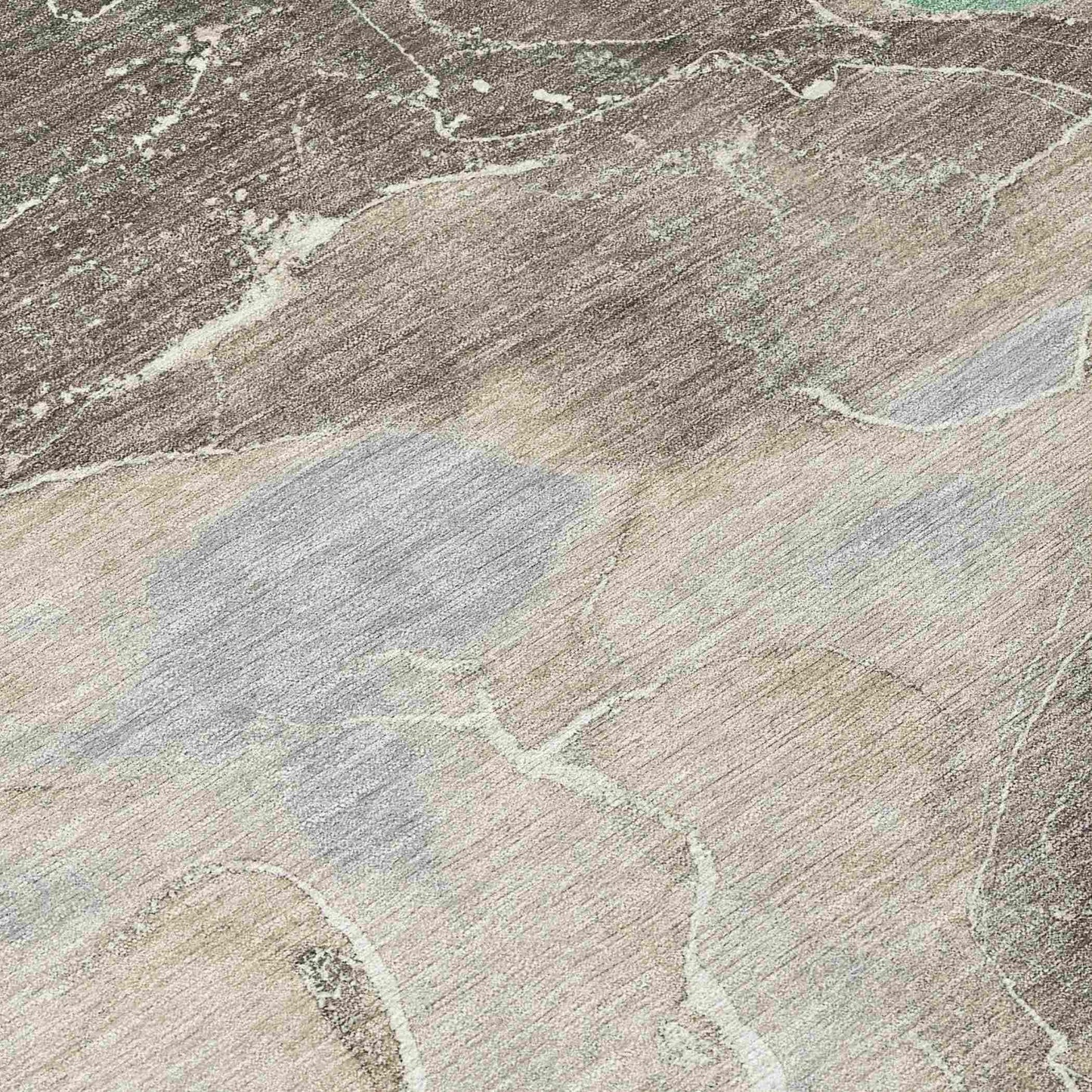 Maeon Taupe Washable Indoor-Outdoor Rug