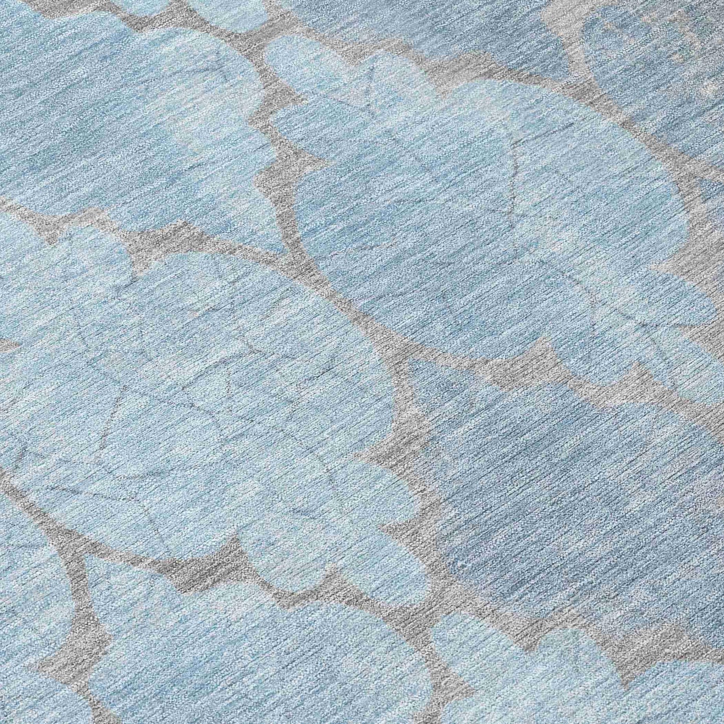 Maeoril Denim Washable Indoor-Outdoor Rug
