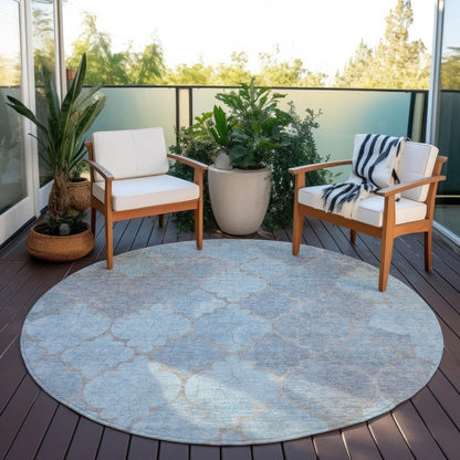 Maeoril Denim Washable Indoor-Outdoor Rug