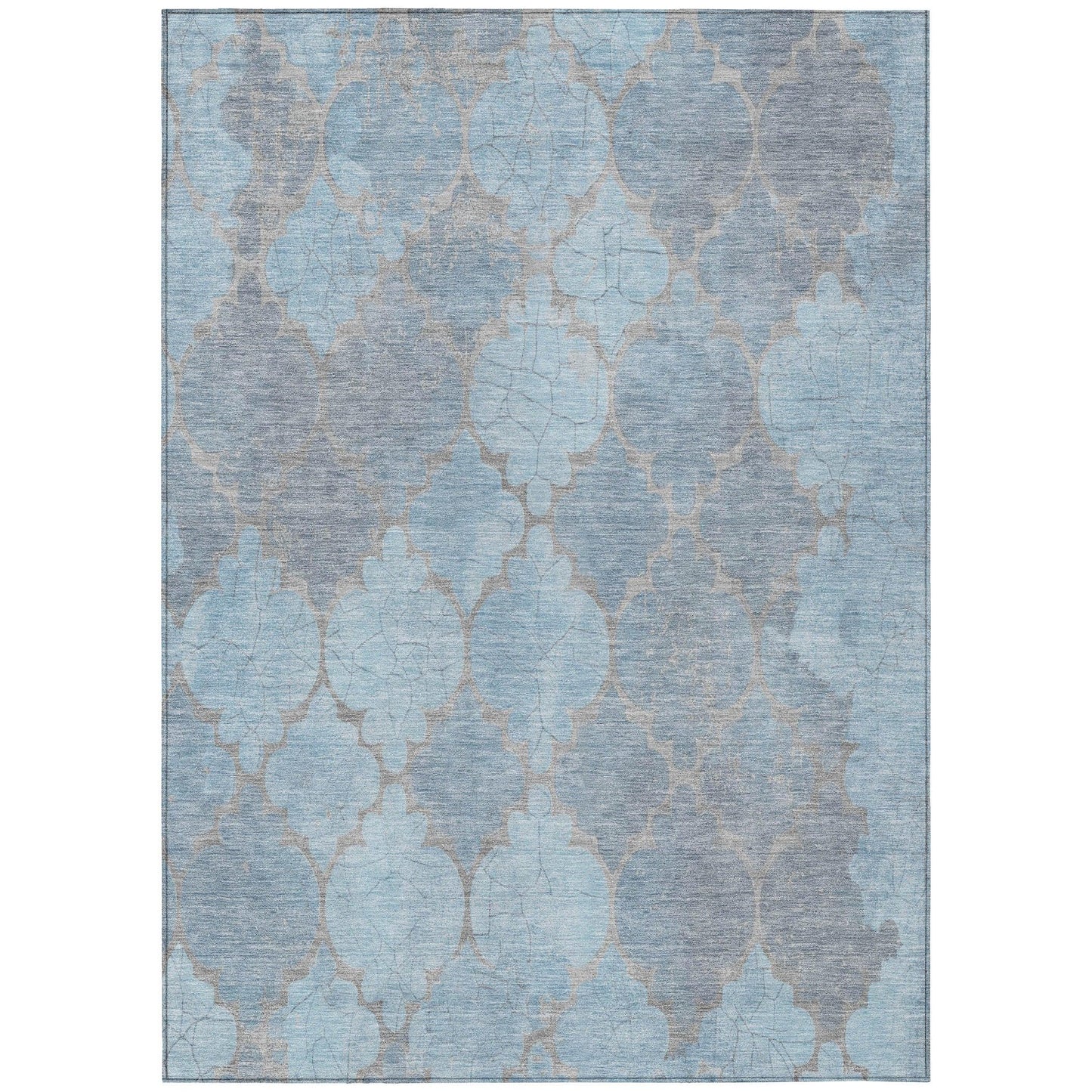 Maeoril Denim Washable Indoor-Outdoor Rug