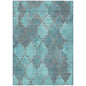 Maeoril Teal Washable Indoor-Outdoor Rug