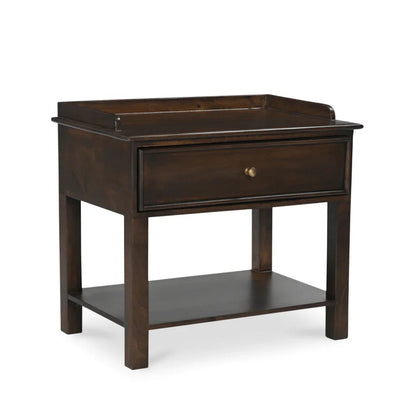 Maeve Brown Mango Wood Soft Close Drawer Nightstand - LOOMLAN - Moe's Home - Nightstands