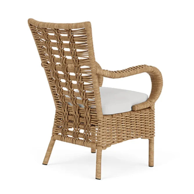 Magnolia Brown Outdoor Dining Armchair-Outdoor Dining Chairs-Lloyd Flanders-LOOMLAN