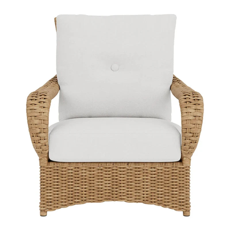 Magnolia Brown Outdoor Lounge Chair-Outdoor Lounge Chairs-Lloyd Flanders-LOOMLAN