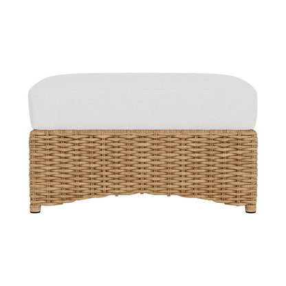 Magnolia Brown Outdoor Ottoman-Outdoor Ottomans-Lloyd Flanders-LOOMLAN