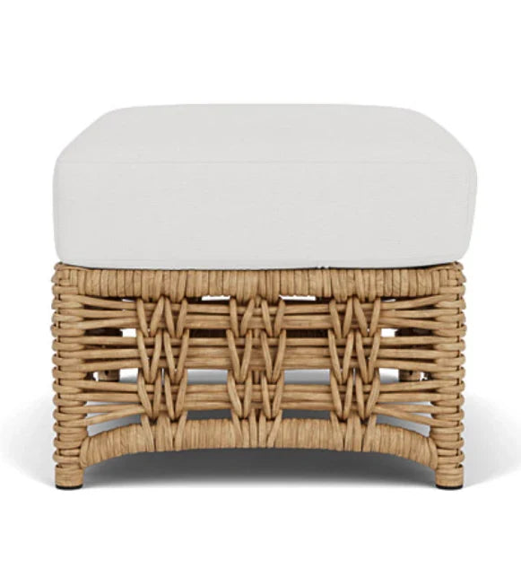 Magnolia Brown Outdoor Ottoman-Outdoor Ottomans-Lloyd Flanders-LOOMLAN